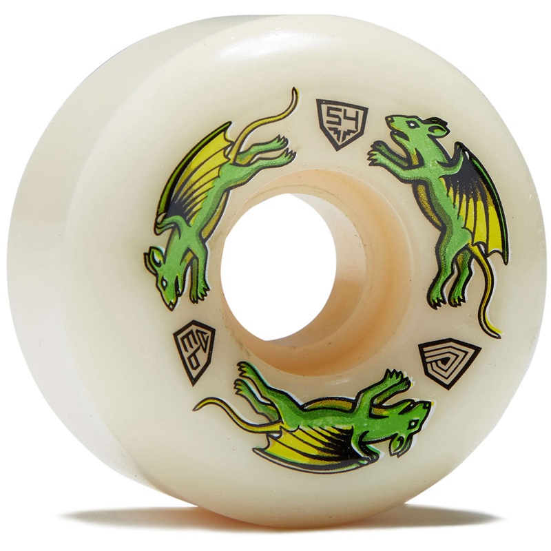 Powell-Peralta Dragon Formula 93a Nano Rat V6 Skateboard Wheels – Off White – 54mm