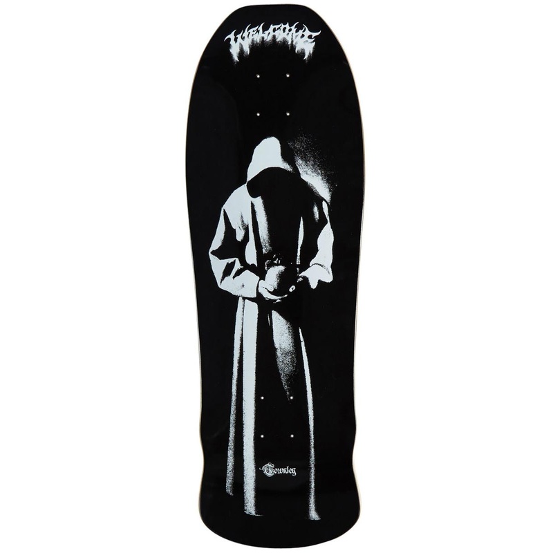 Welcome Contemplation On An Early Grab Skateboard Deck – Black – 10.00