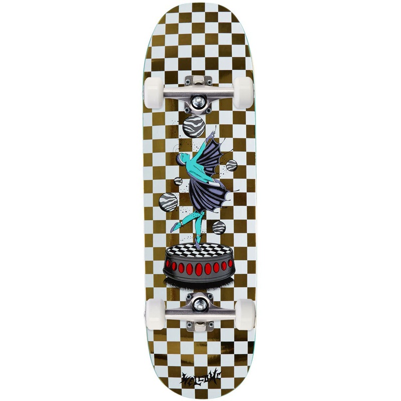 Welcome Dancer On A Baculus 2 Skateboard Complete – White/Gold Foil – 9.00