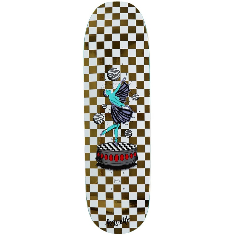 Welcome Dancer On A Baculus 2 Skateboard Deck – White/Gold Foil – 9.00