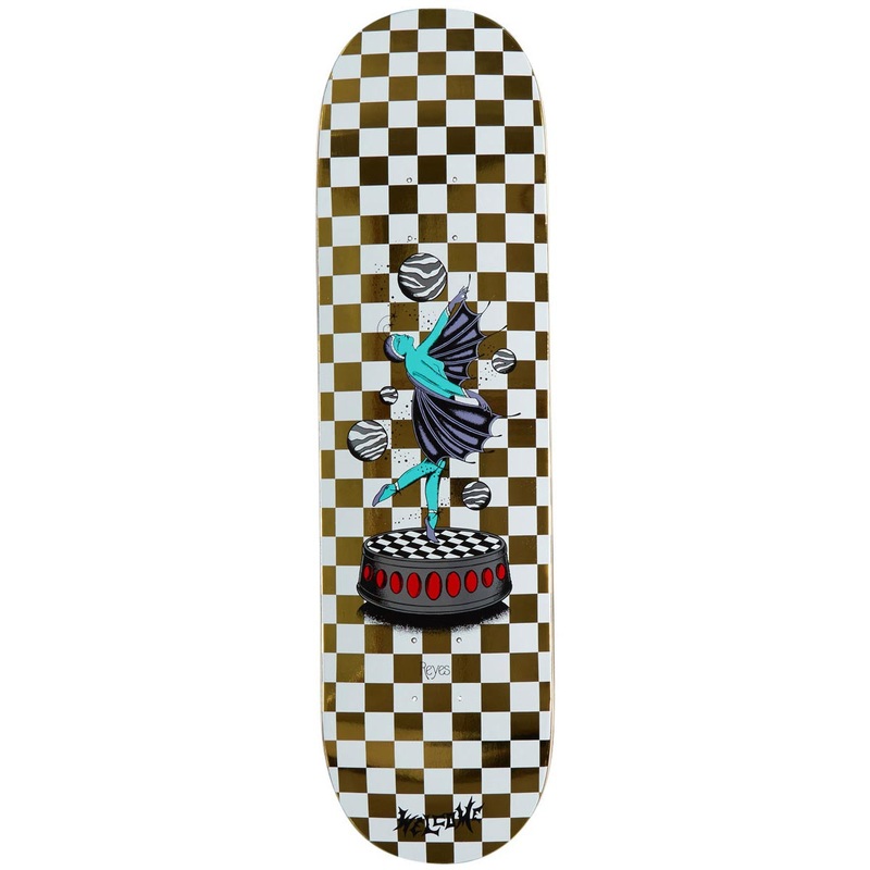 Welcome Dancer On A Popsicle Skateboard Deck – White/Gold Foil – 8.50