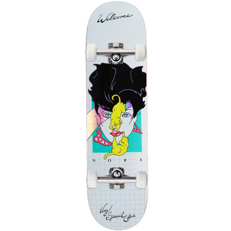 Welcome Special Effects On A Popsicle Skateboard Complete – White/Prism Foil – 8.25