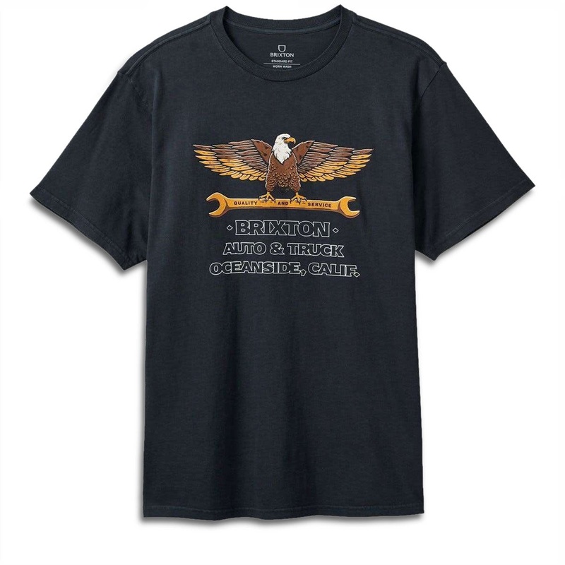 Brixton Repair T-Shirt – Black Worn Wash