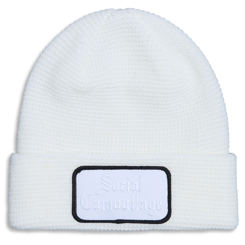 CCS Social Camouflage Patch Beanie – White