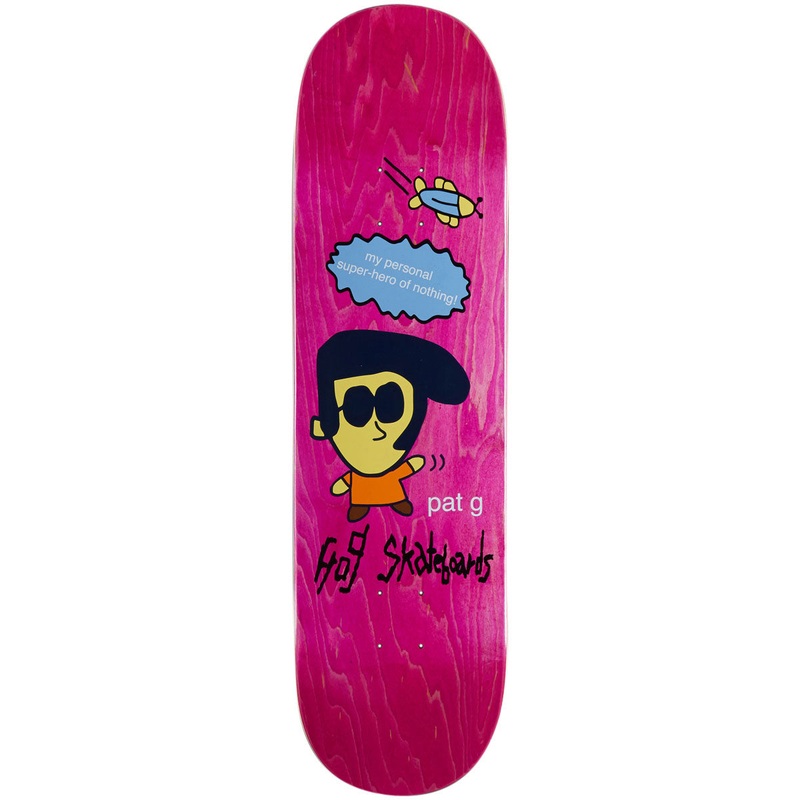 Frog Super Hero Pat G Skateboard Deck – Green – 8.50
