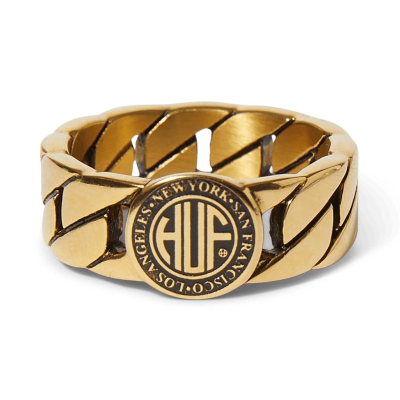 Huf Regional Cuban Link Ring – Gold