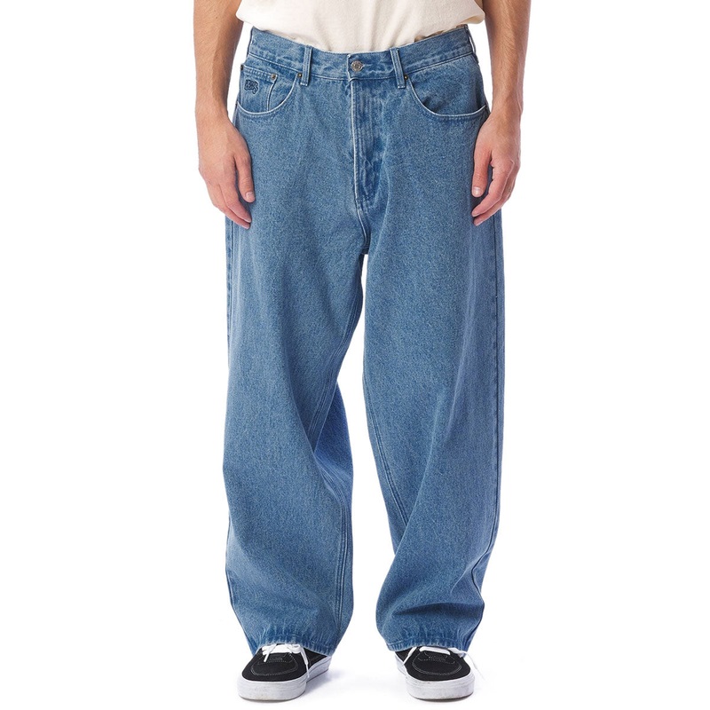 Obey Bigwig Baggy Denim Jeans – Light Indigo