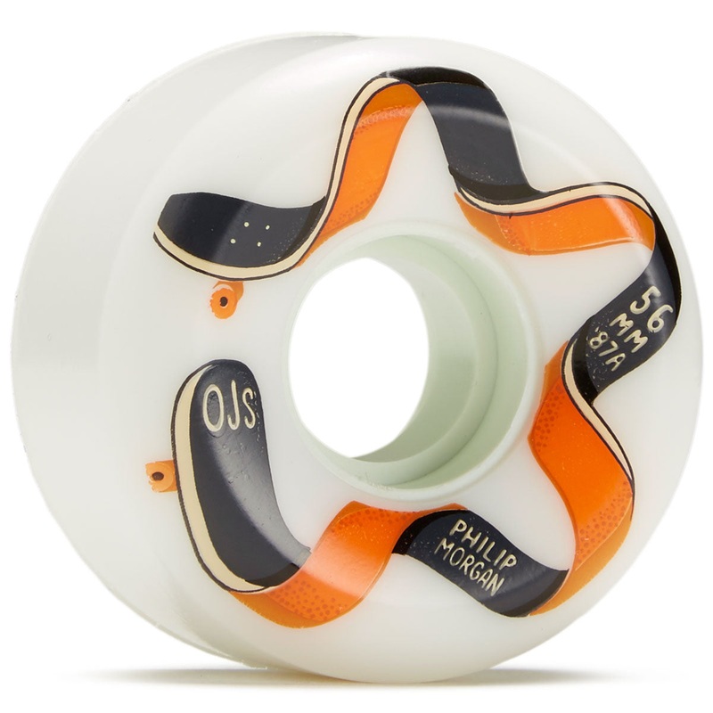 OJ Star Keyframe 87a Skateboard Wheels – White – 56mm