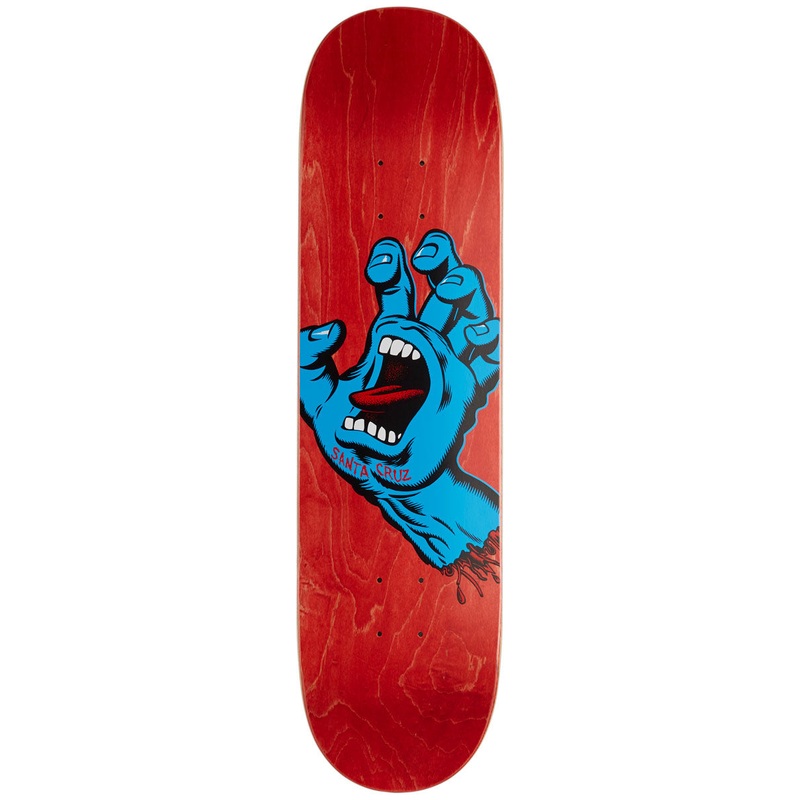 Santa Cruz Screaming Hand Skateboard Deck – 8.00