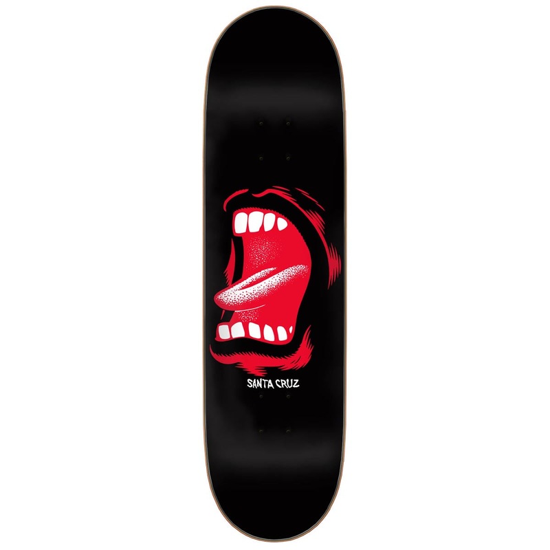 Santa Cruz Screaming Mouth 7 Ply Birch Skateboard Deck – 8.50