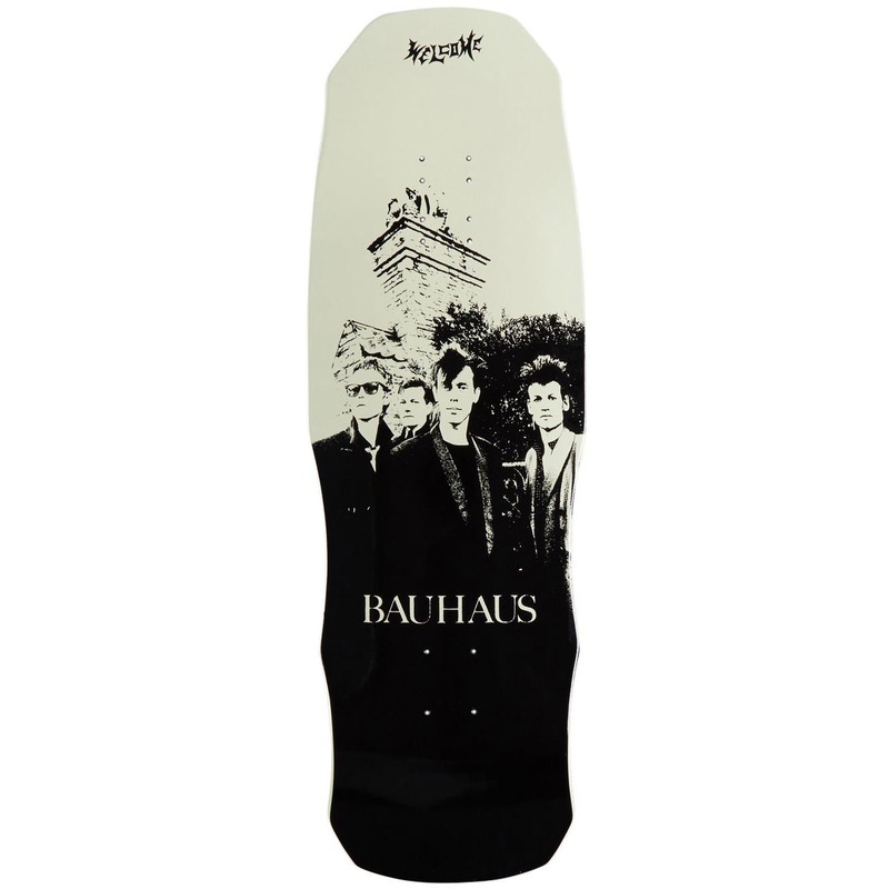 Welcome x Bauhaus Portrait On A Dark Lord Skateboard Deck – Bone – 9.85