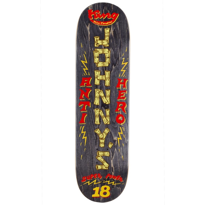 Anti-Hero Cardiel Superpowered Skateboard Deck – Black – 8.50