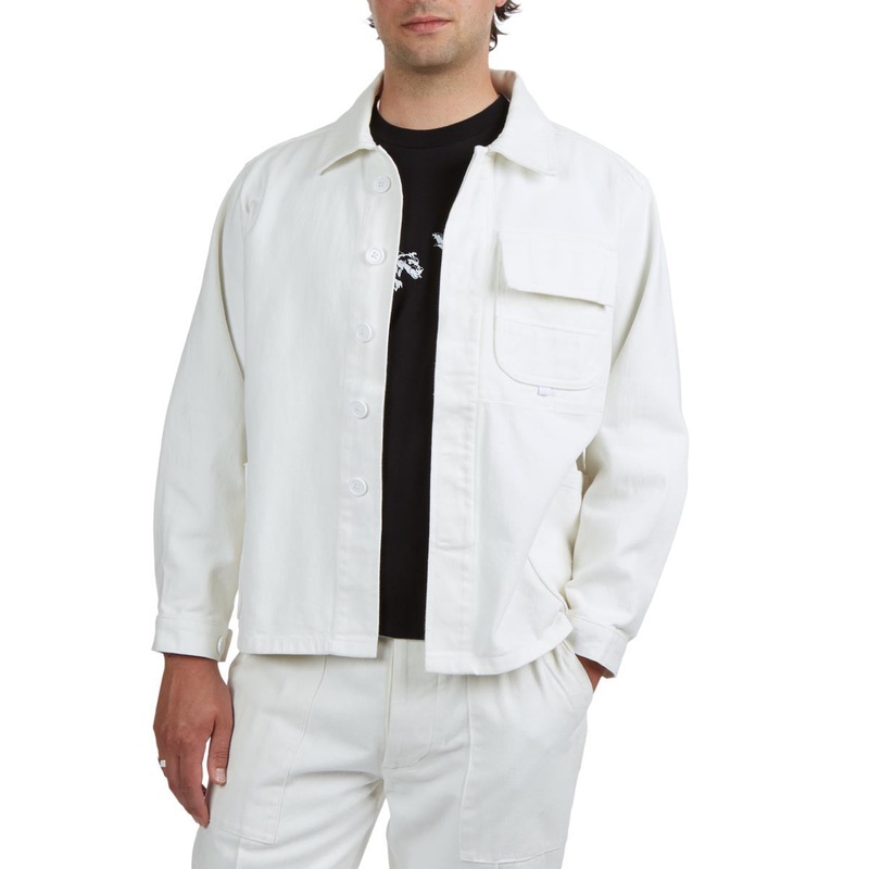 CCS French Cropped Chore Jacket – White