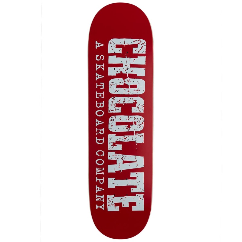 Chocolate Western Heritage Tershy Skateboard Deck – Red – 8.50