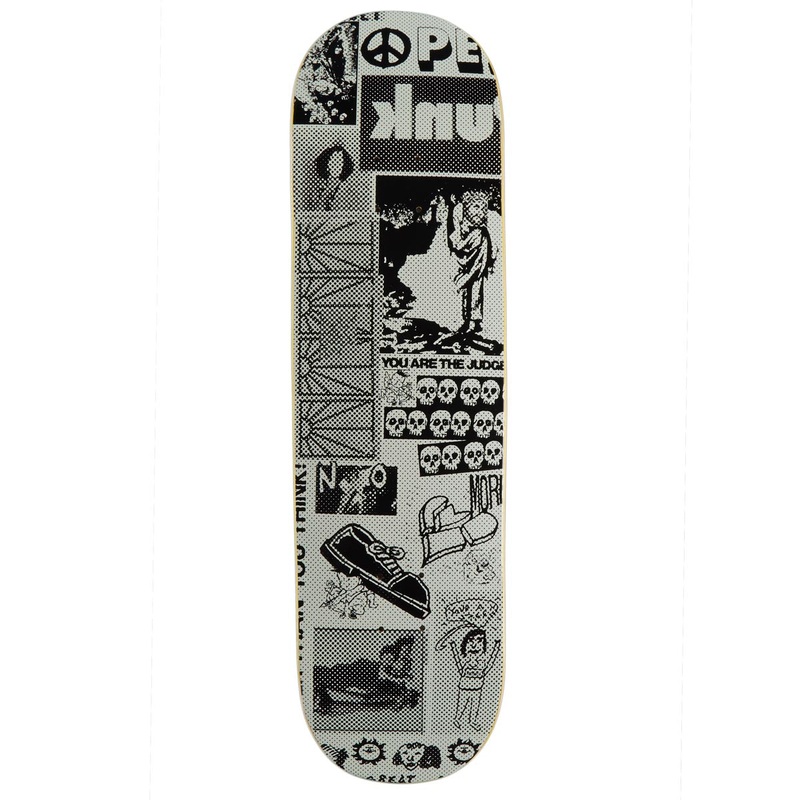 Rassvet Collage Skateboard Deck – Light Grey – 8.60