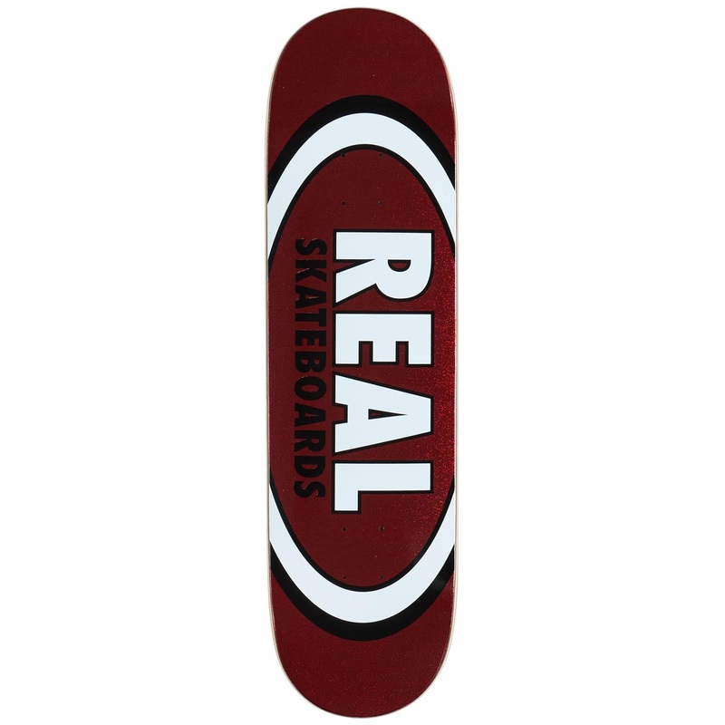 Real Easy Rider Oval Skateboard Deck – Red Fire – 8.50