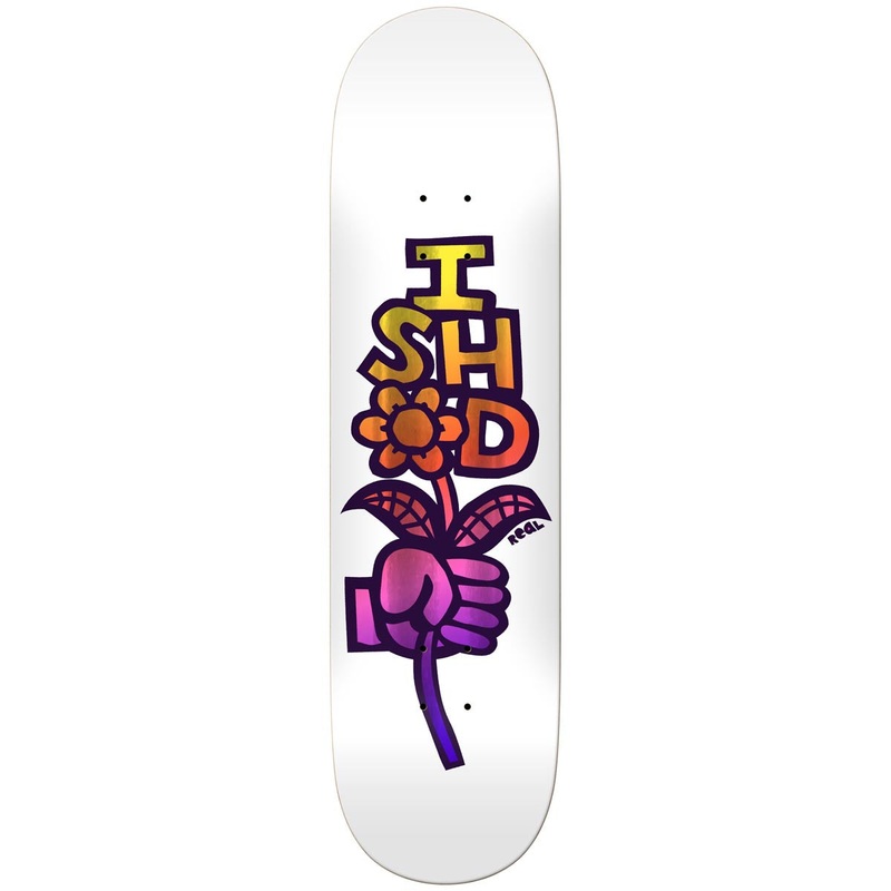 Real Ishod Bouquet Easy Rider Skateboard Deck – White – 8.38