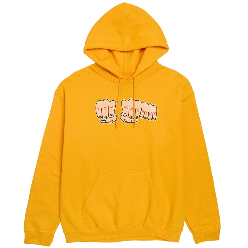 Toy Machine Fists Hoodie – Gold