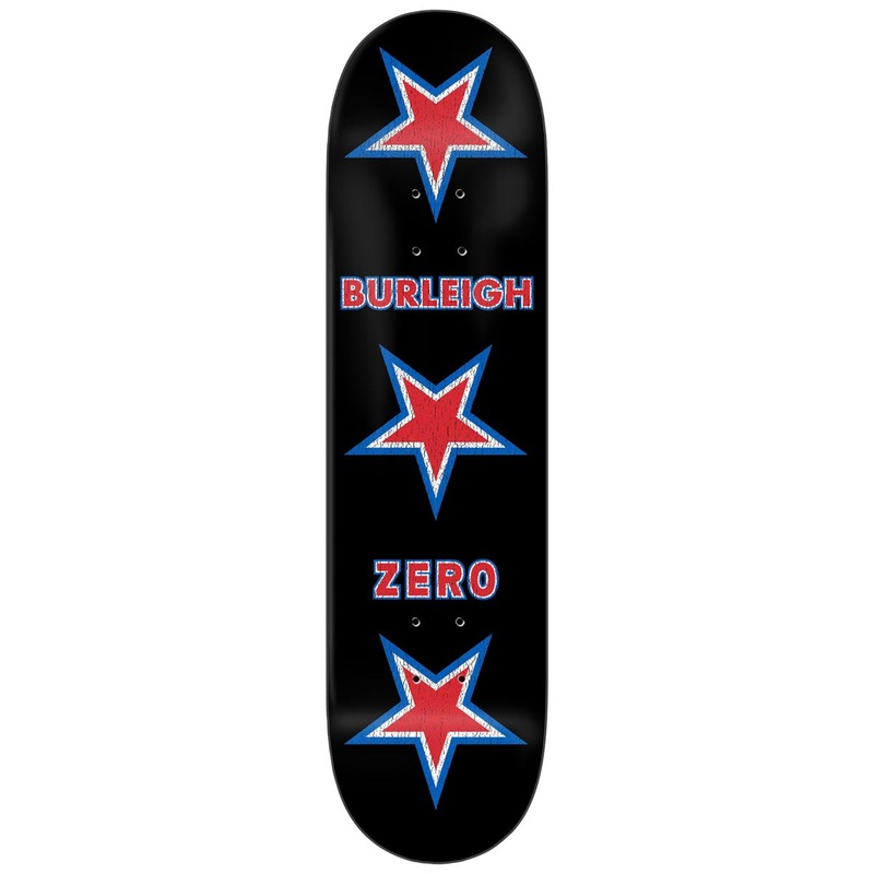 Zero American Zero Burleigh Skateboard Deck – Black – 8.50