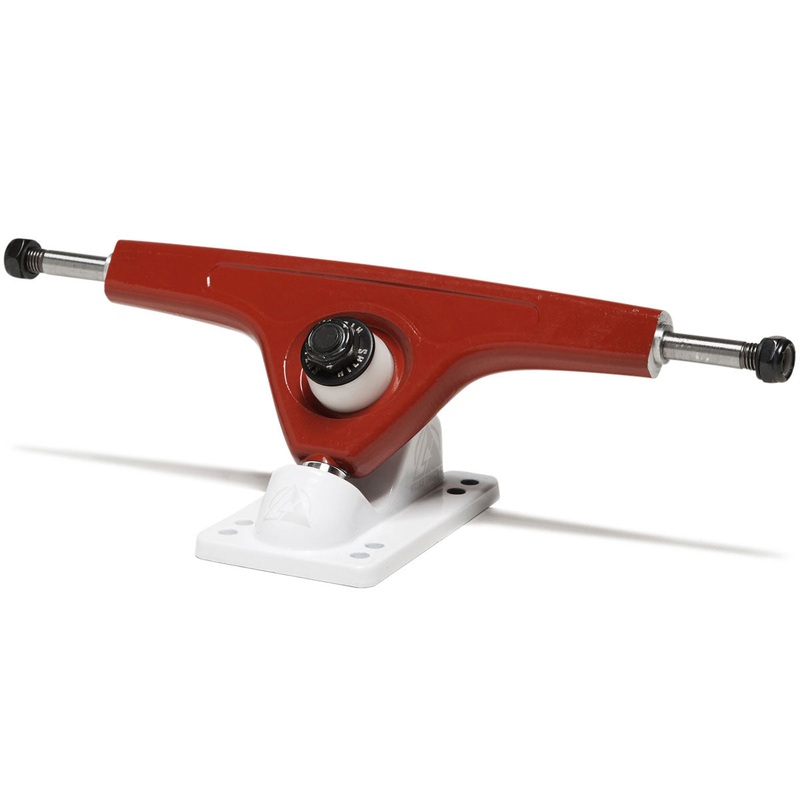 Atlas 180mm 8mm 48 Degree Ultralight Longboard Trucks – Red/White