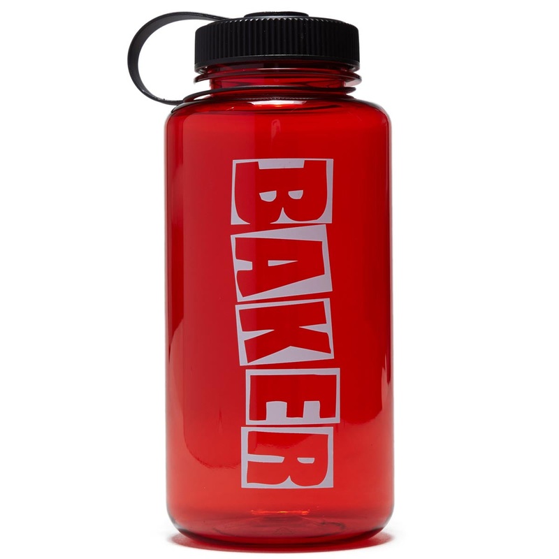 Baker Brand Logo 32oz Water Bottle – Red