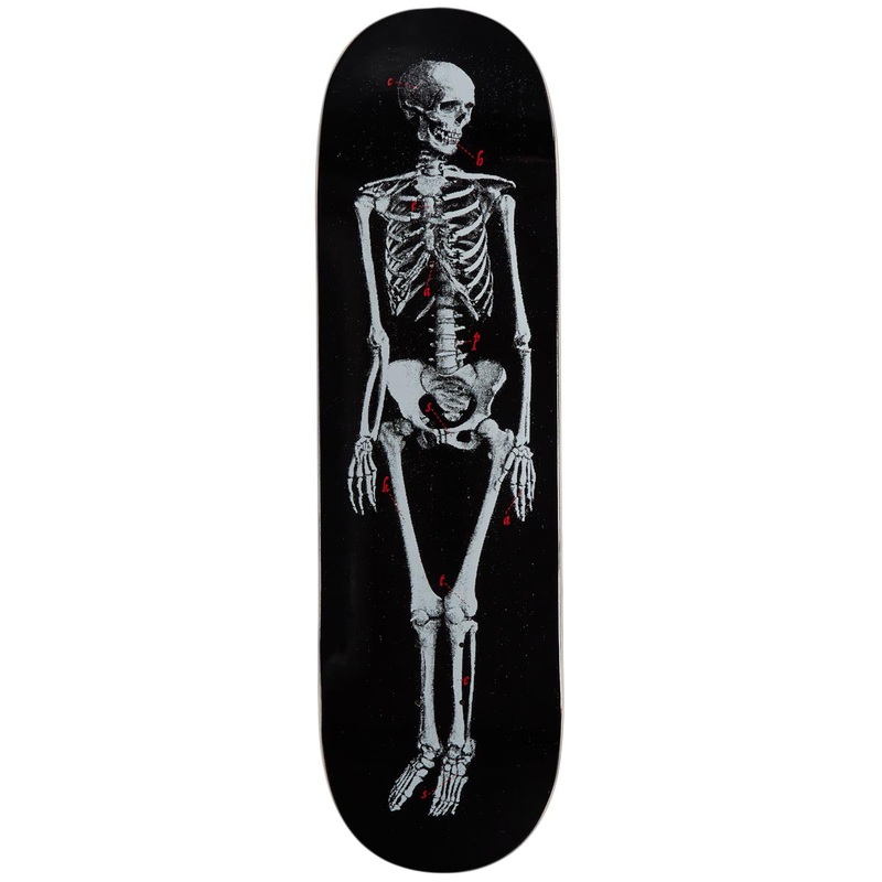 CCS Skeleton Skateboard Deck – Black – 9.00
