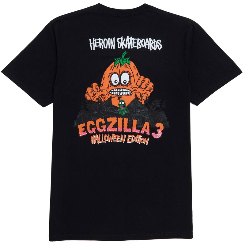 Heroin Eggzilla 3 T-Shirt – Black