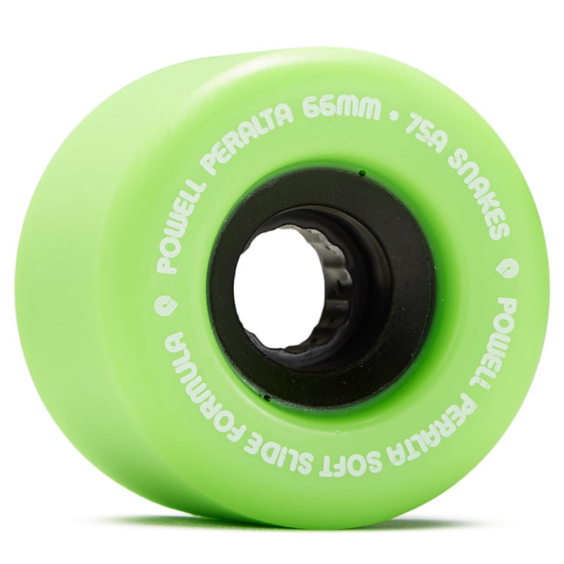 Powell-Peralta Snakes 75A Longboard Wheels – Green – 66mm