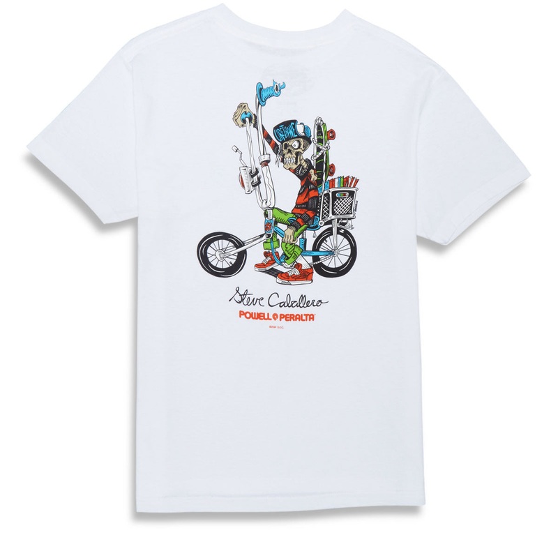 Powell-Peralta Steve Caballero Chopper Bike T-Shirt – White