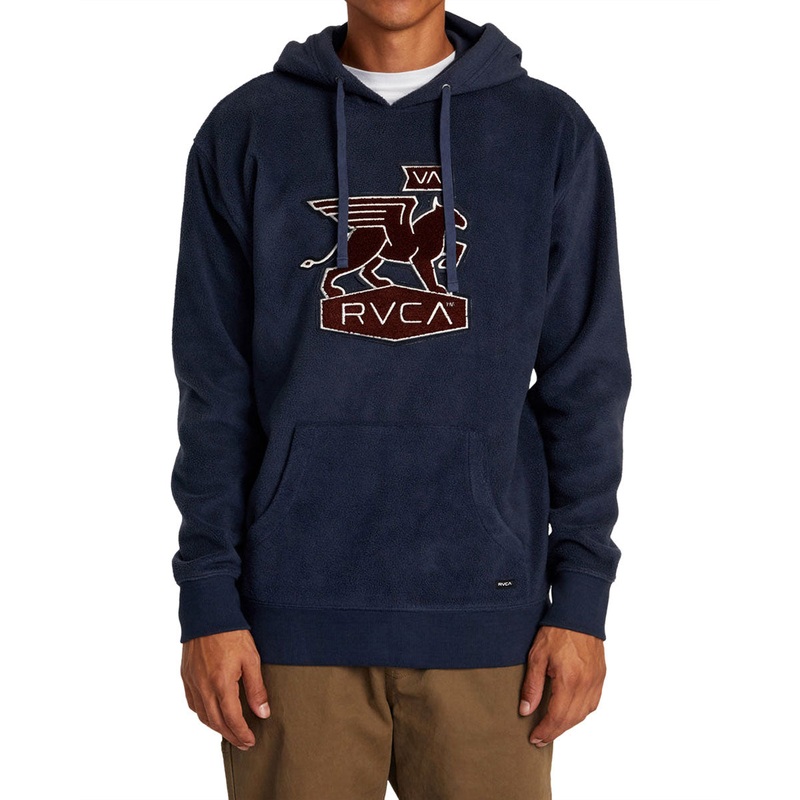 RVCA Griffin Fleece Hoodie – Moody Blue