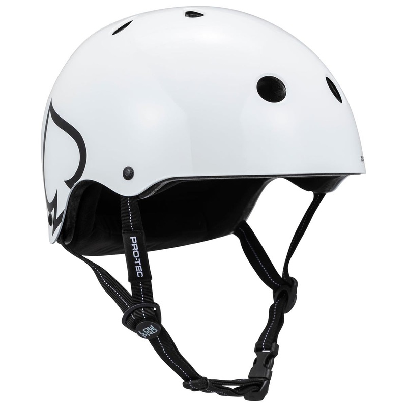 Pro-Tec Low Pro Helmet – Glossy White