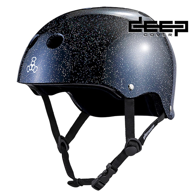 Triple Eight Deep Cover Helmet – Black Glitter