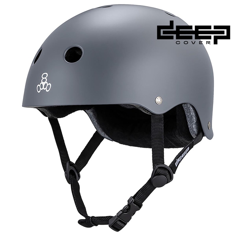 Triple Eight Deep Cover Helmet – Gray Matte