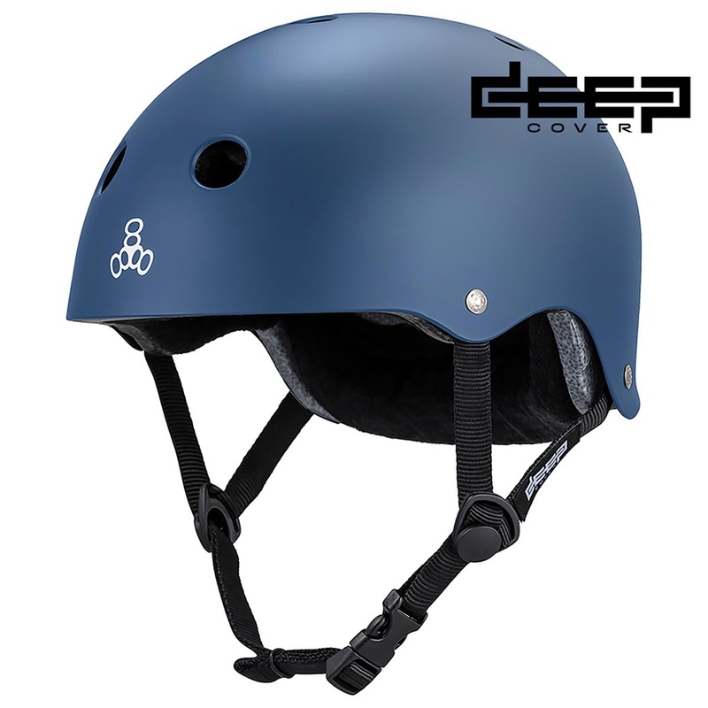 Triple Eight Deep Cover Helmet – Navy Matte