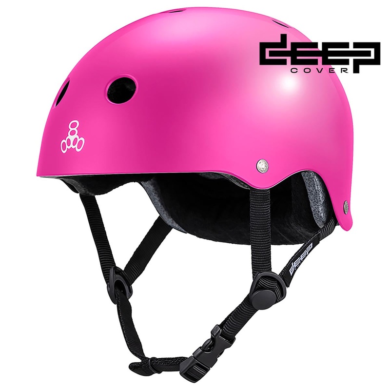 Triple Eight Deep Cover Helmet – Pink Glossy