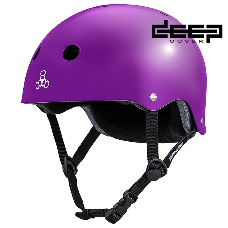 Triple Eight Deep Cover Helmet – Purple Glossy