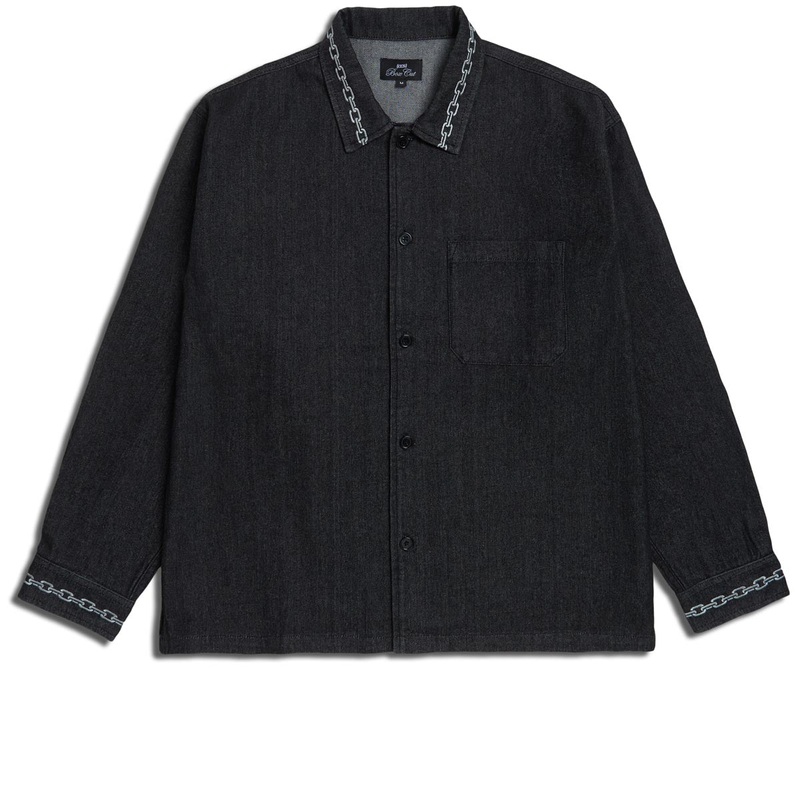 CCS Box Denim Shirt – Chain Black