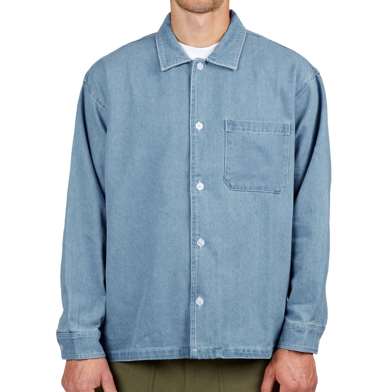 CCS Box Denim Shirt – Light Blue