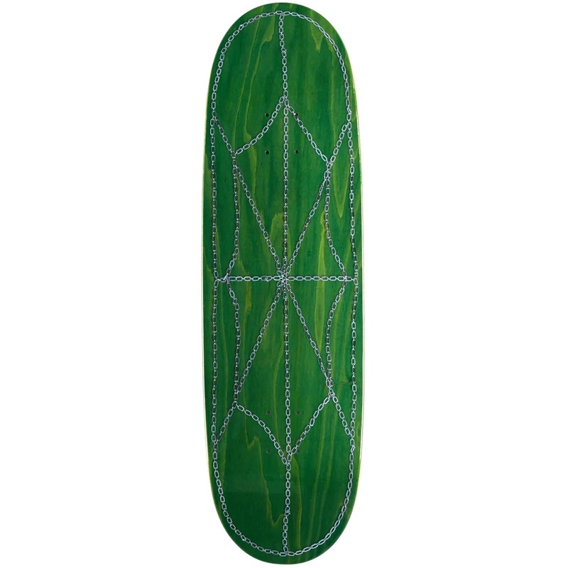 CCS Chain Web Egg1 Shaped Skateboard Deck – Green – 9.00