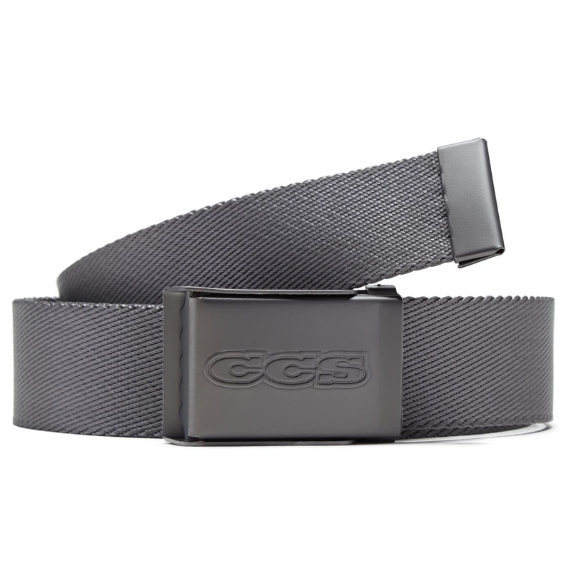 CCS Gunmetal 96 Logo Web Belt – Grey