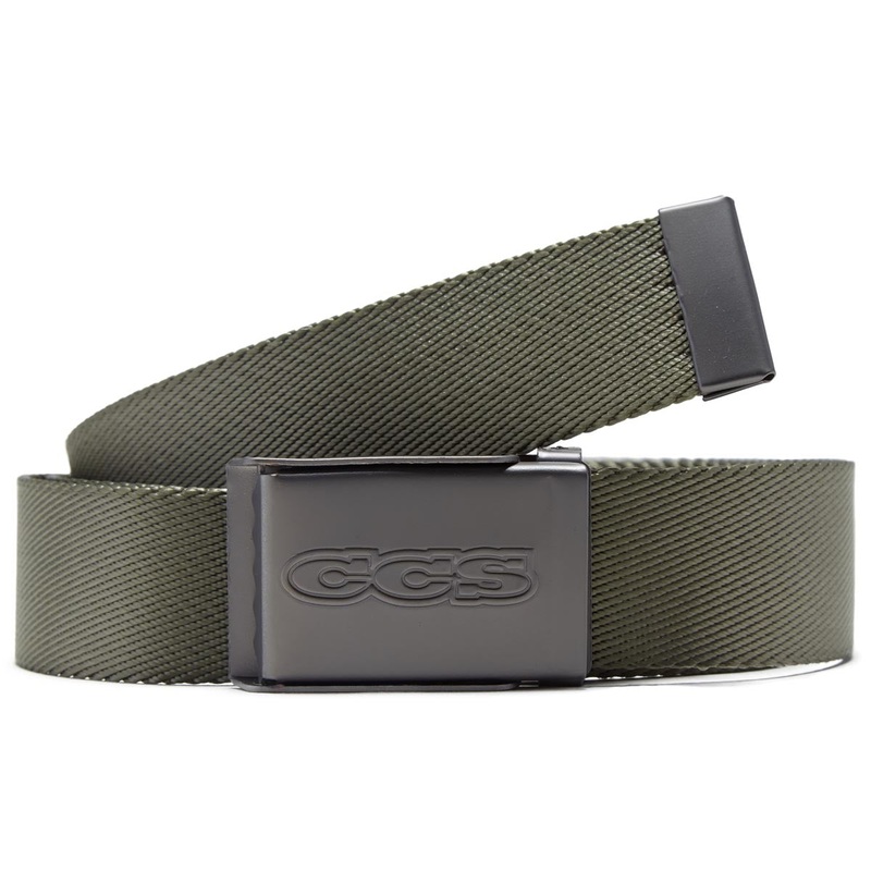 CCS Gunmetal 96 Logo Web Belt – Olive