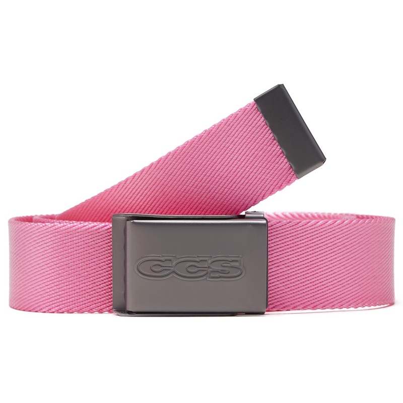 CCS Gunmetal 96 Logo Web Belt – Pink