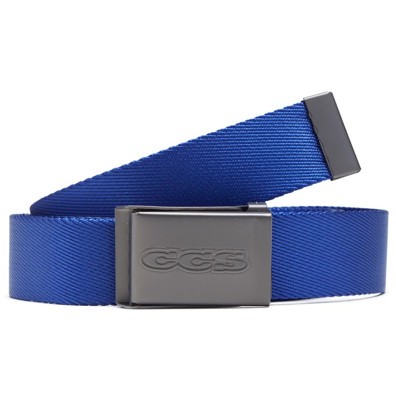 CCS Gunmetal 96 Logo Web Belt – Royal Blue