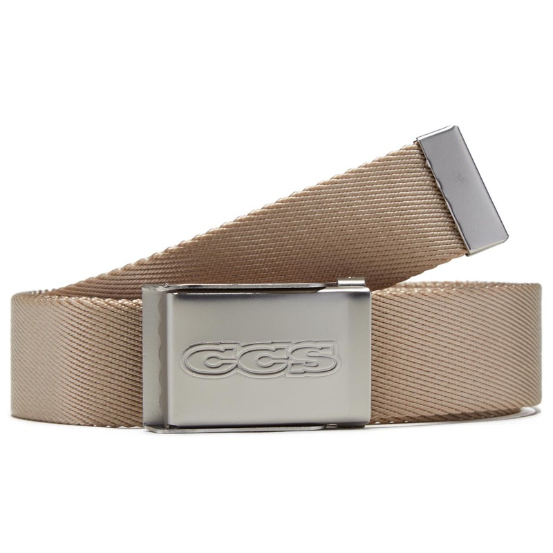 CCS Gunmetal 96 Logo Web Belt –  Tan