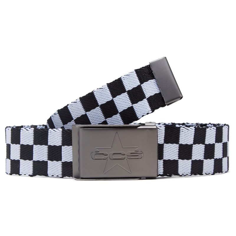 CCS Gunmetal 97 Star Web Belt – Checkerboard