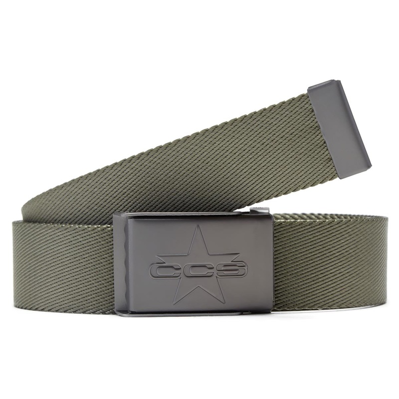 CCS Gunmetal 97 Star Web Belt – Olive