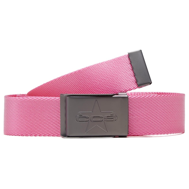 CCS Gunmetal 97 Star Web Belt – Pink