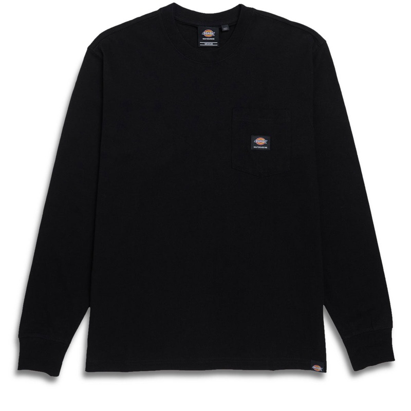 Dickies Heavyweight Long Sleeve Pocket T-Shirt – Knit Black