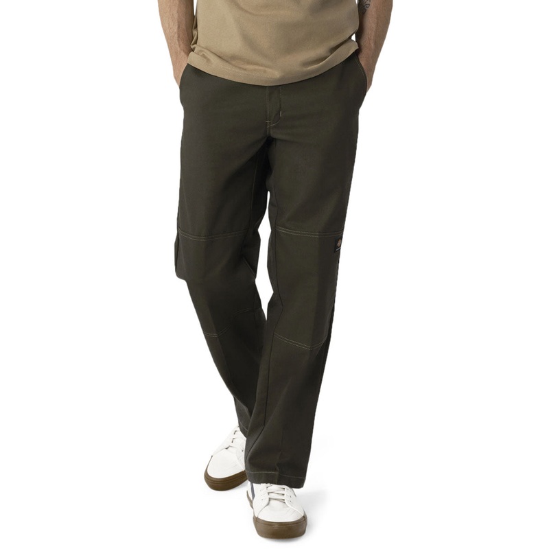 Dickies Regular Fit Double Knee Pants – Olive Green