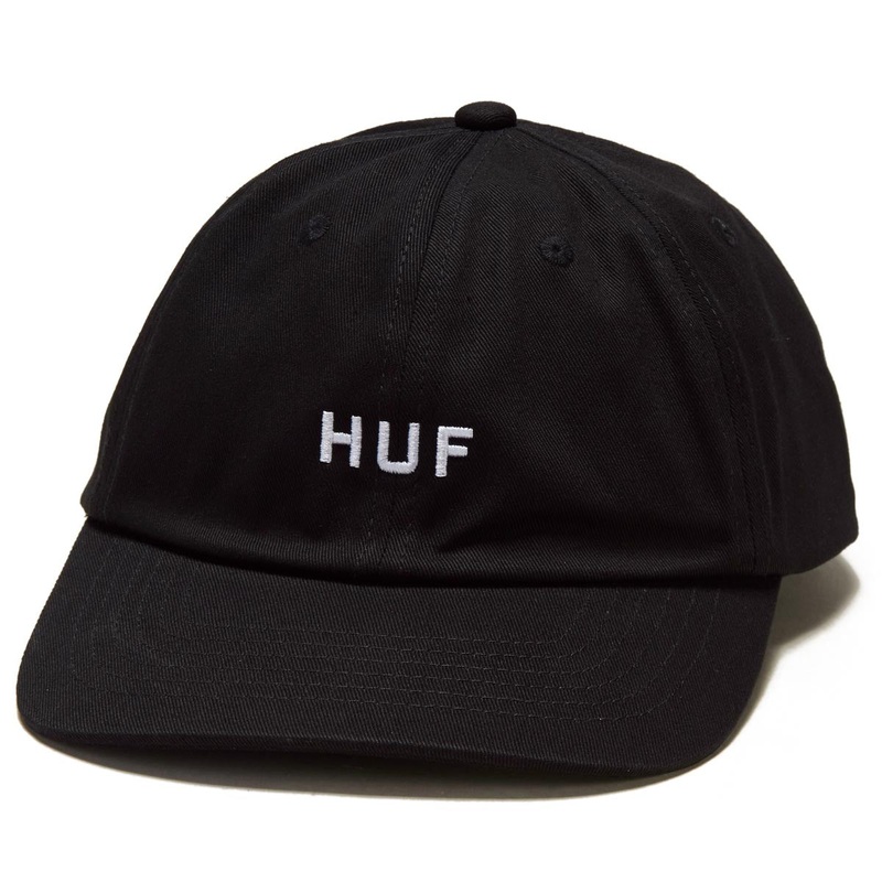 HUF Set OG Cv 6 Panel Hat – Black